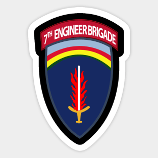 7th Engineer Bde w Tab wo Txt  X 300 Sticker